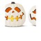 RC Home Decor; Set of 3 LED Lighted White Jack-O'-Lantern Pumpkins with Timers | Halloween Tabletop Décor; Category:Christmas Figurines; Image:3